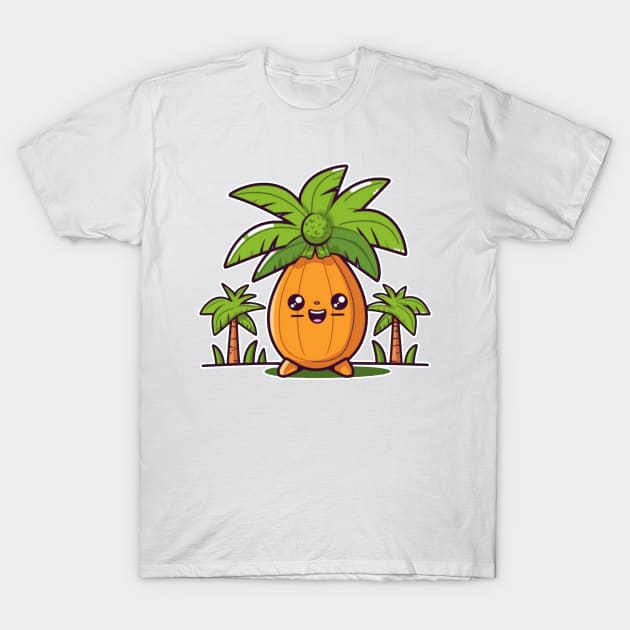 Life With Papaya Juicy Fruit Art T-Shirt by InspirationPL